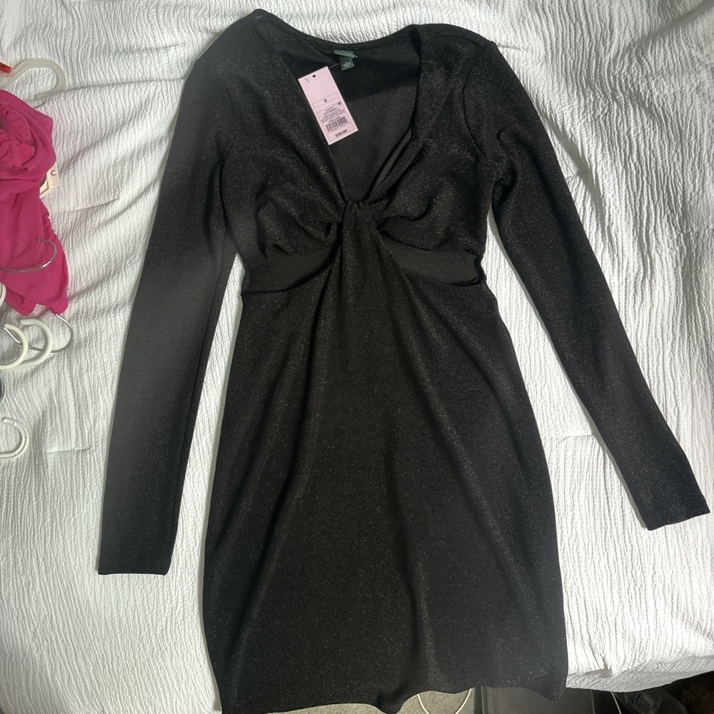Target Black Bodycon Long Sleeve Dress